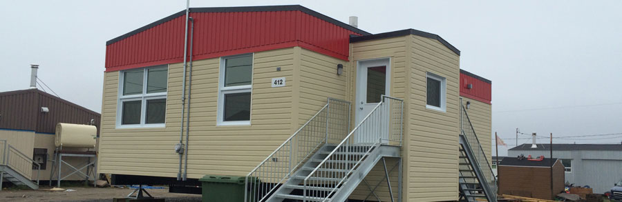Résidence préfabriquée pour l'Office municipal d'habitation Kativik, Kuujjuaq